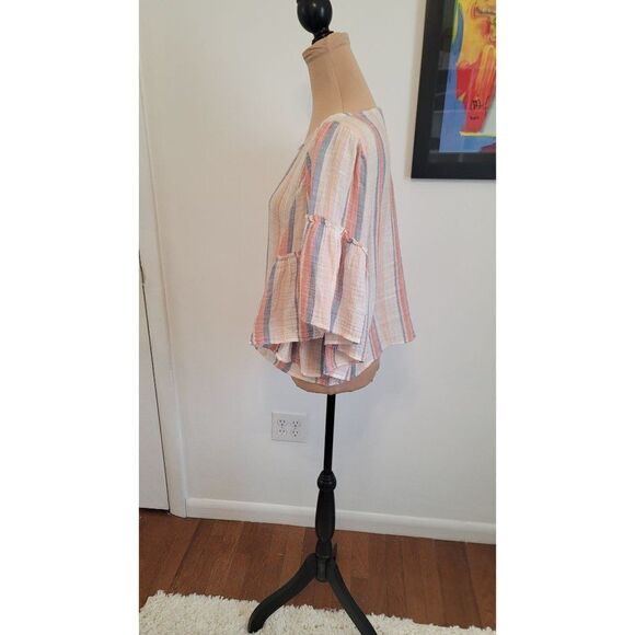 American Eagle Boho Style Bell Sleeve Top - Picture 2 of 7